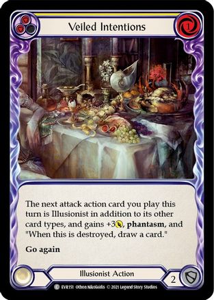 Veiled Intentions (Yellow) (EVR151) [Everfest] 1st Edition - Deck Out Gaming
