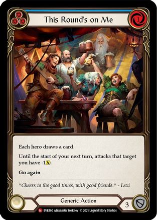 This Round's on Me (EVR160) [Everfest] 1st Edition Rainbow Foil - Deck Out Gaming