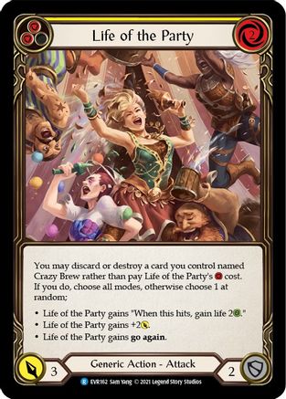 Life of the Party (Yellow) (EVR162) [Everfest] 1st Edition - Deck Out Gaming