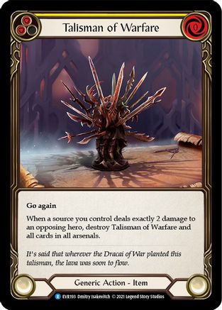 Talisman of Warfare (EVR193) [Everfest] 1st Edition Cold Foil - Deck Out Gaming