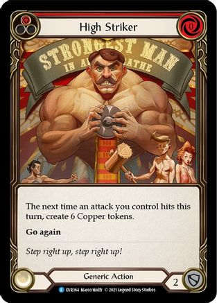 High Striker (Red) (EVR164) [Everfest] 1st Edition Rainbow Foil - Deck Out Gaming