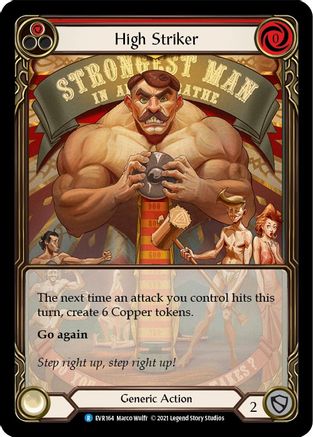 High Striker (Red) (Extended Art) (EVR164) [Everfest] 1st Edition Rainbow Foil - Deck Out Gaming