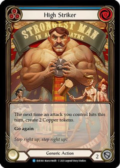High Striker (Blue) (Extended Art) (EVR166) [Everfest] 1st Edition Rainbow Foil - Deck Out Gaming
