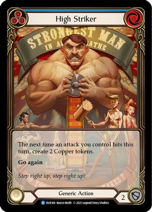 High Striker (Blue) (Extended Art) (EVR166) [Everfest] 1st Edition Rainbow Foil - Deck Out Gaming