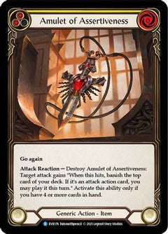 Amulet of Assertiveness (EVR176) [Everfest] 1st Edition Cold Foil - Deck Out Gaming