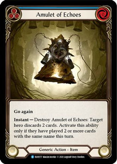 Amulet of Echoes (EVR177) [Everfest] 1st Edition - Deck Out Gaming