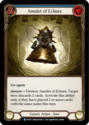 Amulet of Echoes (EVR177) [Everfest] 1st Edition Cold Foil - Deck Out Gaming
