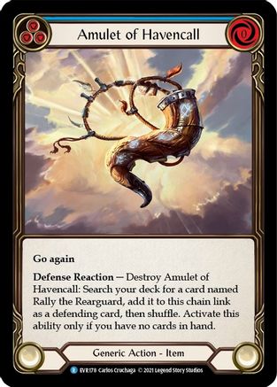 Amulet of Havencall (EVR178) [Everfest] 1st Edition Cold Foil - Deck Out Gaming