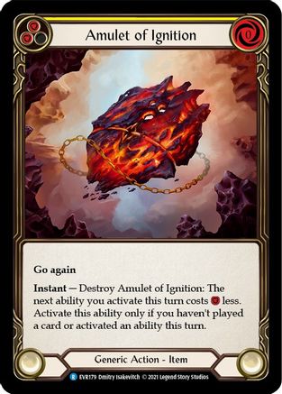Amulet of Ignition (EVR179) [Everfest] 1st Edition Cold Foil - Deck Out Gaming