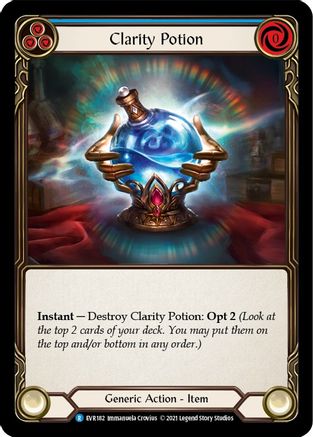 Clarity Potion (EVR182) [Everfest] 1st Edition Cold Foil - Deck Out Gaming