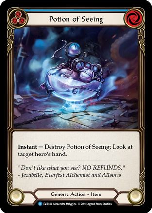 Potion of Seeing (EVR184) [Everfest] 1st Edition Cold Foil - Deck Out Gaming