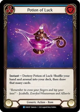 Potion of Luck (EVR187) [Everfest] 1st Edition - Deck Out Gaming