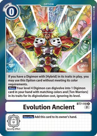 Evolution Ancient (BT7-110) [Next Adventure] Foil - Deck Out Gaming