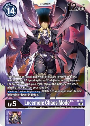 Lucemon: Chaos Mode (BT7-111) [Next Adventure] Foil - Deck Out Gaming