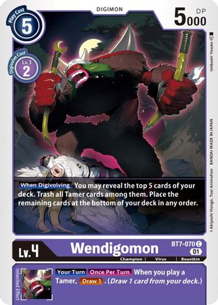 Wendigomon (BT7-070) [Next Adventure] - Deck Out Gaming