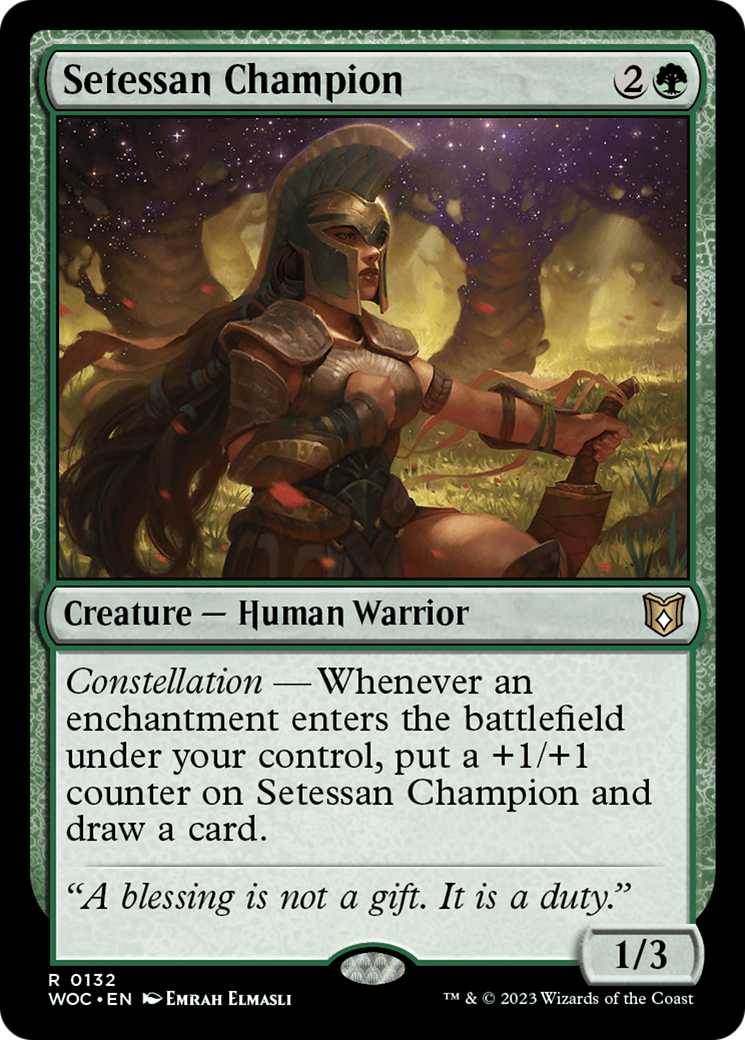 Setessan Champion (132) [Wilds of Eldraine Commander] - Deck Out Gaming