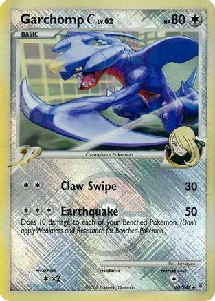 Garchomp C - 60/147 (League Promo) (60) [League & Championship Cards] Reverse Holofoil - Deck Out Gaming