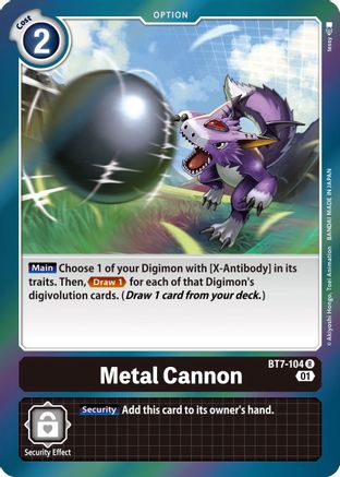 Metal Cannon (BT7-104) [Next Adventure] Foil - Deck Out Gaming