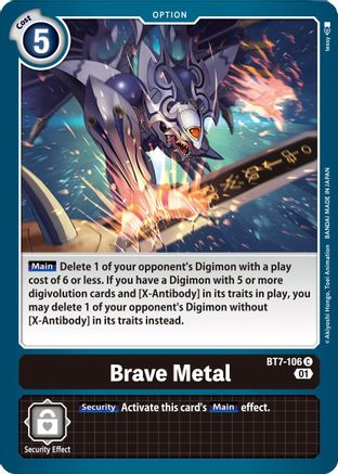 Brave Metal (BT7-106) [Next Adventure] - Deck Out Gaming