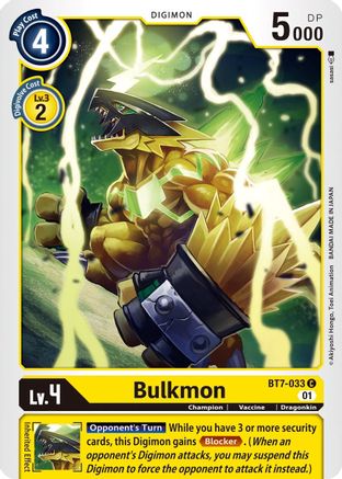 Bulkmon (BT7-033) [Next Adventure] - Deck Out Gaming