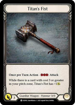 Titan's Fist (OLD002) [Blitz Deck: Tales of Aria - Oldhim] - Deck Out Gaming