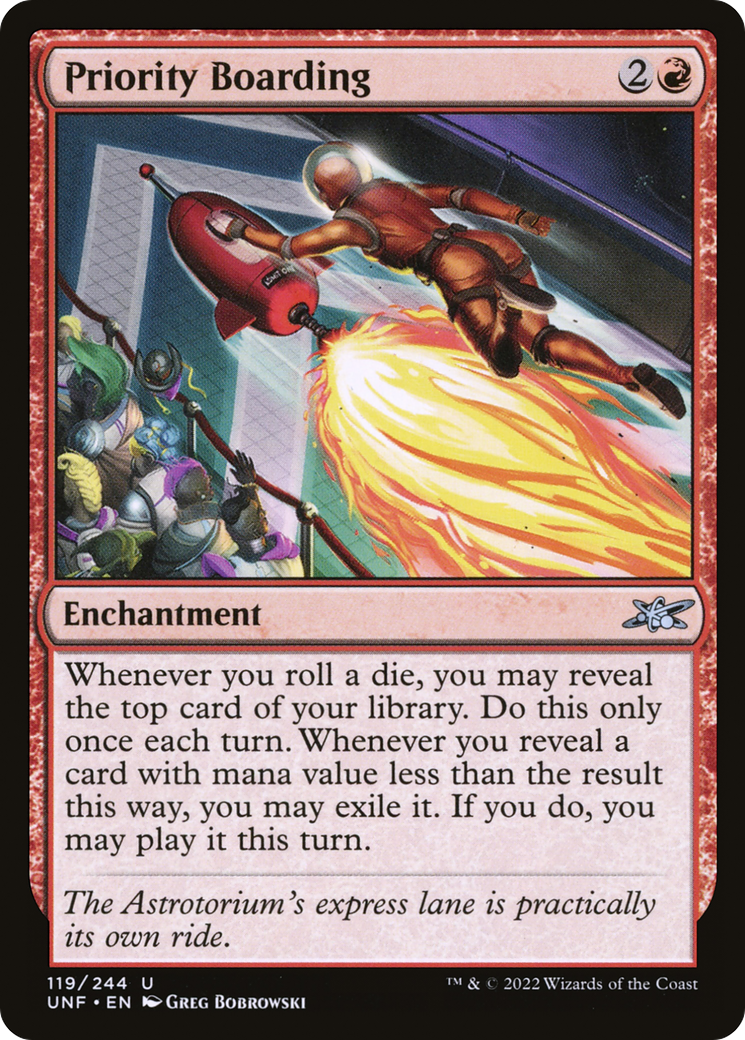 Priority Boarding (119) [Unfinity] foil - Deck Out Gaming