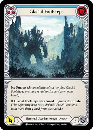 Glacial Footsteps (Blue) (OLD010) [Blitz Deck: Tales of Aria - Oldhim] - Deck Out Gaming