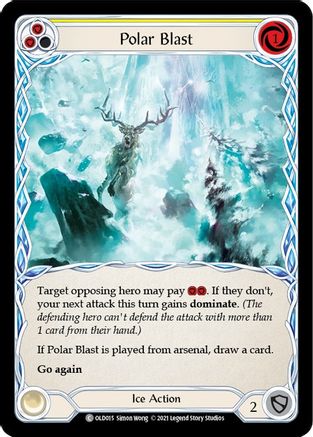 Polar Blast (Yellow) (OLD015) [Blitz Deck: Tales of Aria - Oldhim] - Deck Out Gaming