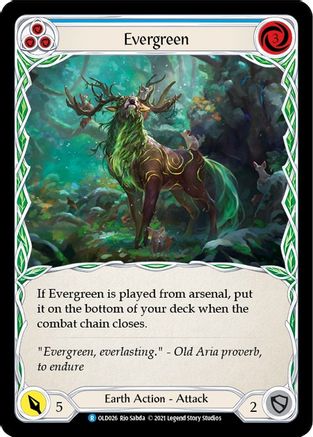 Evergreen (Blue) (OLD026) [Blitz Deck: Tales of Aria - Oldhim] - Deck Out Gaming