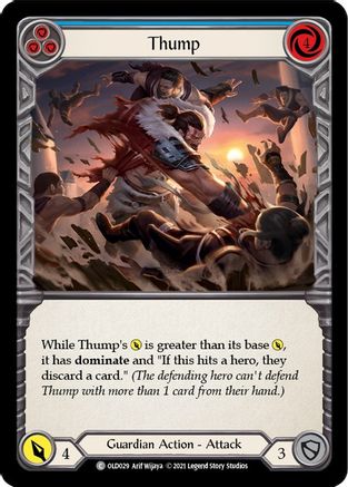 Thump (Blue) (OLD029) [Blitz Deck: Tales of Aria - Oldhim] - Deck Out Gaming