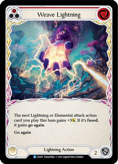Weave Lightning (Red) (LXI017) [Blitz Deck: Tales of Aria - Lexi] - Deck Out Gaming