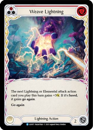 Weave Lightning (Red) (LXI017) [Blitz Deck: Tales of Aria - Lexi] - Deck Out Gaming
