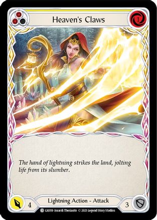 Heaven's Claws (Yellow) (LXI019) [Blitz Deck: Tales of Aria - Lexi] - Deck Out Gaming