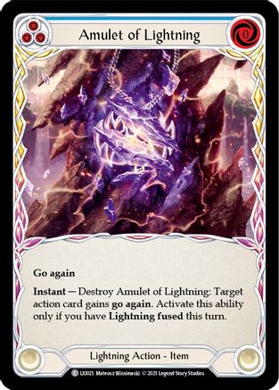 Amulet of Lightning (LXI021) [Blitz Deck: Tales of Aria - Lexi] - Deck Out Gaming