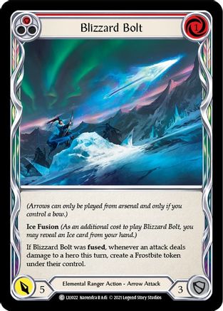 Blizzard Bolt (Red) (LXI022) [Blitz Deck: Tales of Aria - Lexi] - Deck Out Gaming
