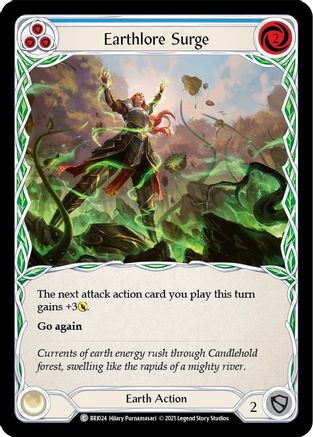 Earthlore Surge (Blue) (BRI024) [Blitz Deck: Tales of Aria - Briar] - Deck Out Gaming