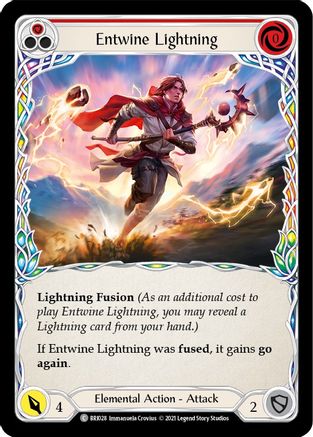 Entwine Lightning (Red) (BRI028) [Blitz Deck: Tales of Aria - Briar] - Deck Out Gaming