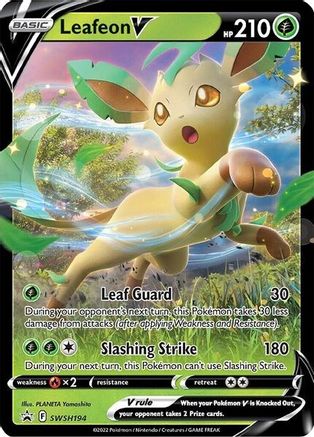 Leafeon V - SWSH194 (SWSH194) [SWSH: Sword & Shield Promo Cards] Holofoil - Deck Out Gaming