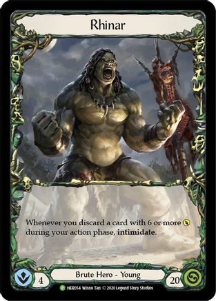 Rhinar - HER054 (HER054) [Flesh and Blood: Promo Cards] Cold Foil - Deck Out Gaming