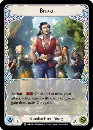 Bravo - HER055 (HER055) [Flesh and Blood: Promo Cards] Cold Foil - Deck Out Gaming