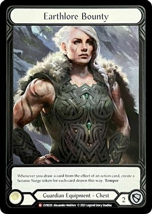 Earthlore Bounty (Extended Art) (EVR020) [Everfest] 1st Edition Cold Foil - Deck Out Gaming