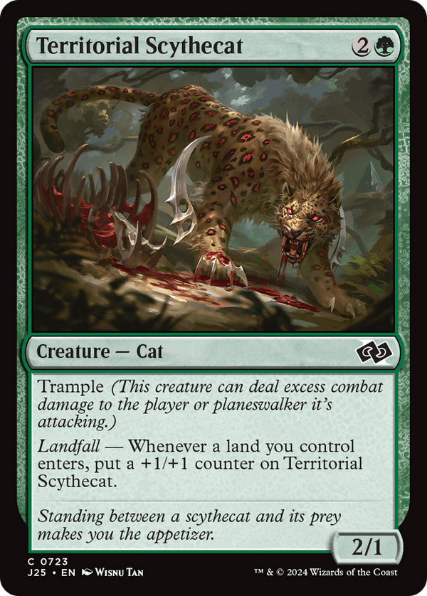 Territorial Scythecat (723) [Foundations Jumpstart] - Deck Out Gaming