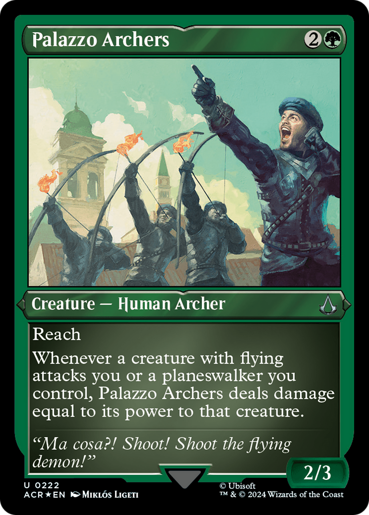 Palazzo Archers (222) [Assassin's Creed] etched - Deck Out Gaming