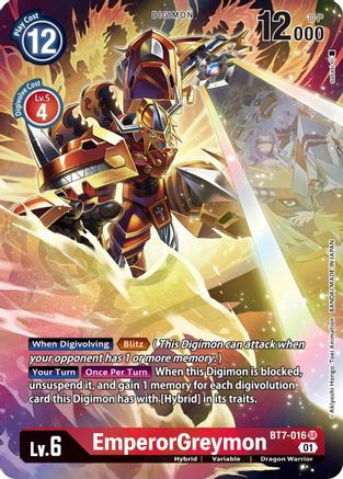 EmperorGreymon (Alternate Art) (BT7-016) [Next Adventure] Foil - Deck Out Gaming