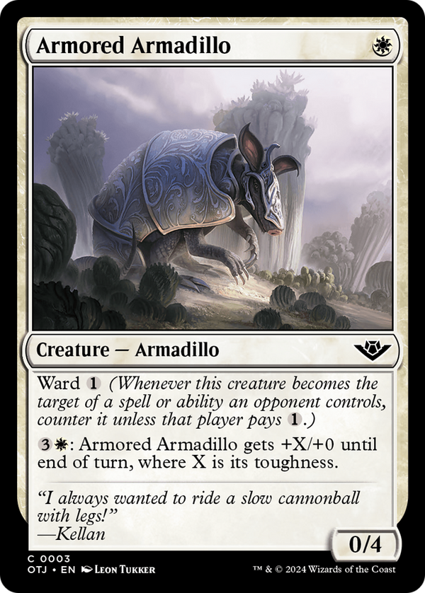 Armored Armadillo (3) [Outlaws of Thunder Junction] - Deck Out Gaming