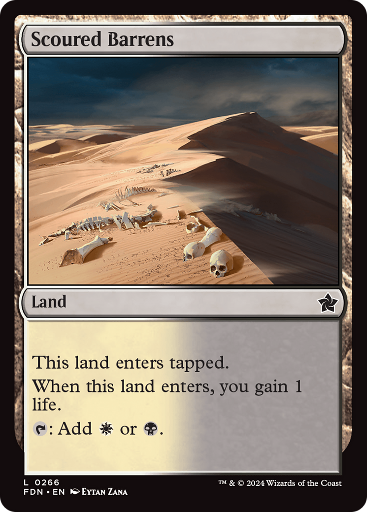 Scoured Barrens (266) [Foundations] foil - Deck Out Gaming