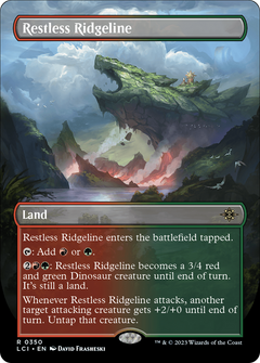 Restless Ridgeline (Borderless) (350) [The Lost Caverns of Ixalan] foil - Deck Out Gaming