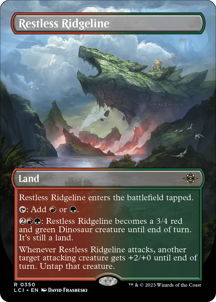 Restless Ridgeline (Borderless) (350) [The Lost Caverns of Ixalan] foil - Deck Out Gaming