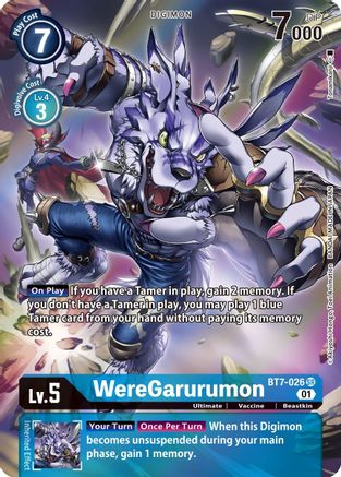 WereGarurumon (Alternate Art) (BT7-026) [Next Adventure] Foil - Deck Out Gaming