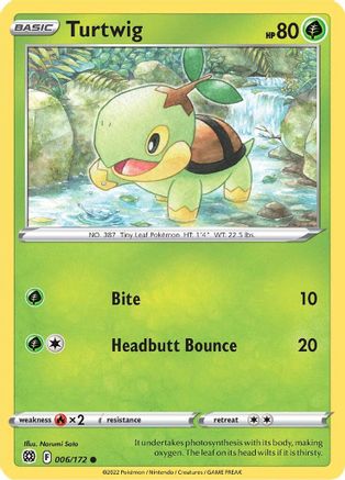 Turtwig (6) [SWSH09: Brilliant Stars] - Deck Out Gaming